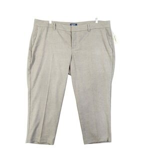 Old Navy Womens Mid Rise Harper Pants Plus Size 24 Gray Secret Slim Career NWT